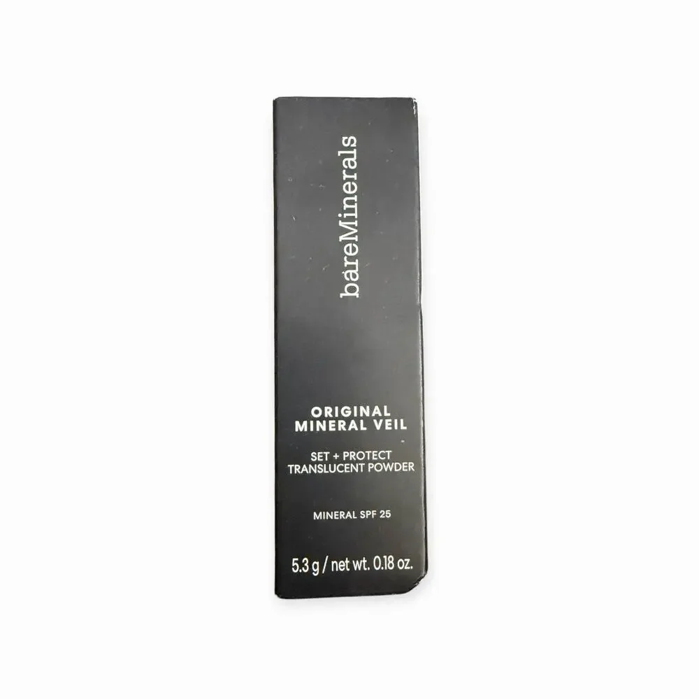 bareMinerals Original Mineral Veil Set + Protect Brush SPF 25 Translucent NIB